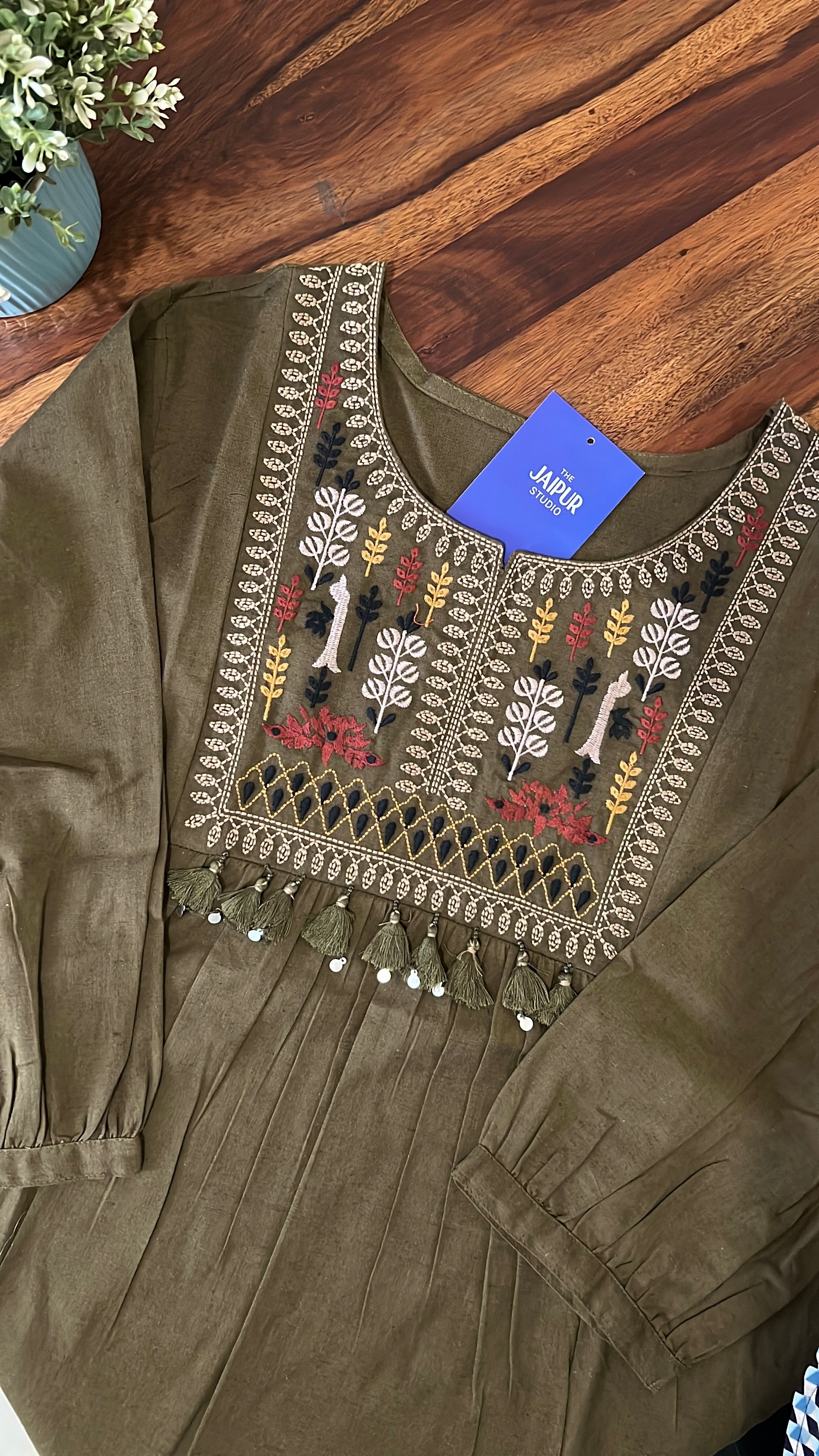 Krisha Cotton Embroidered Short Top