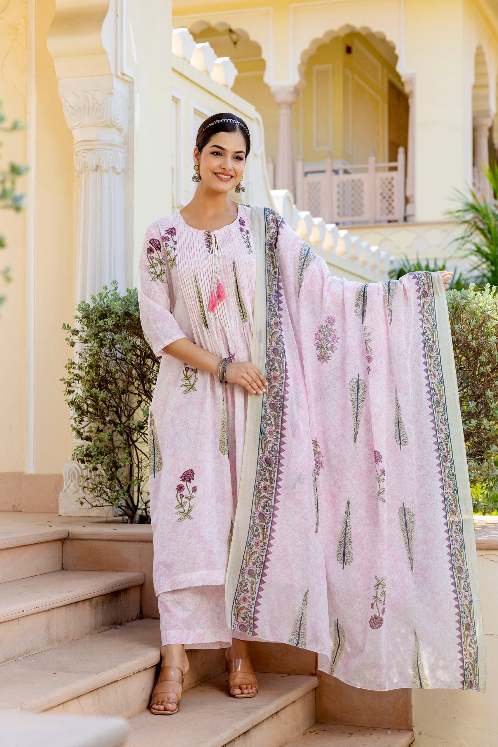 Sumira Handblock Premium Cotton Pant Set