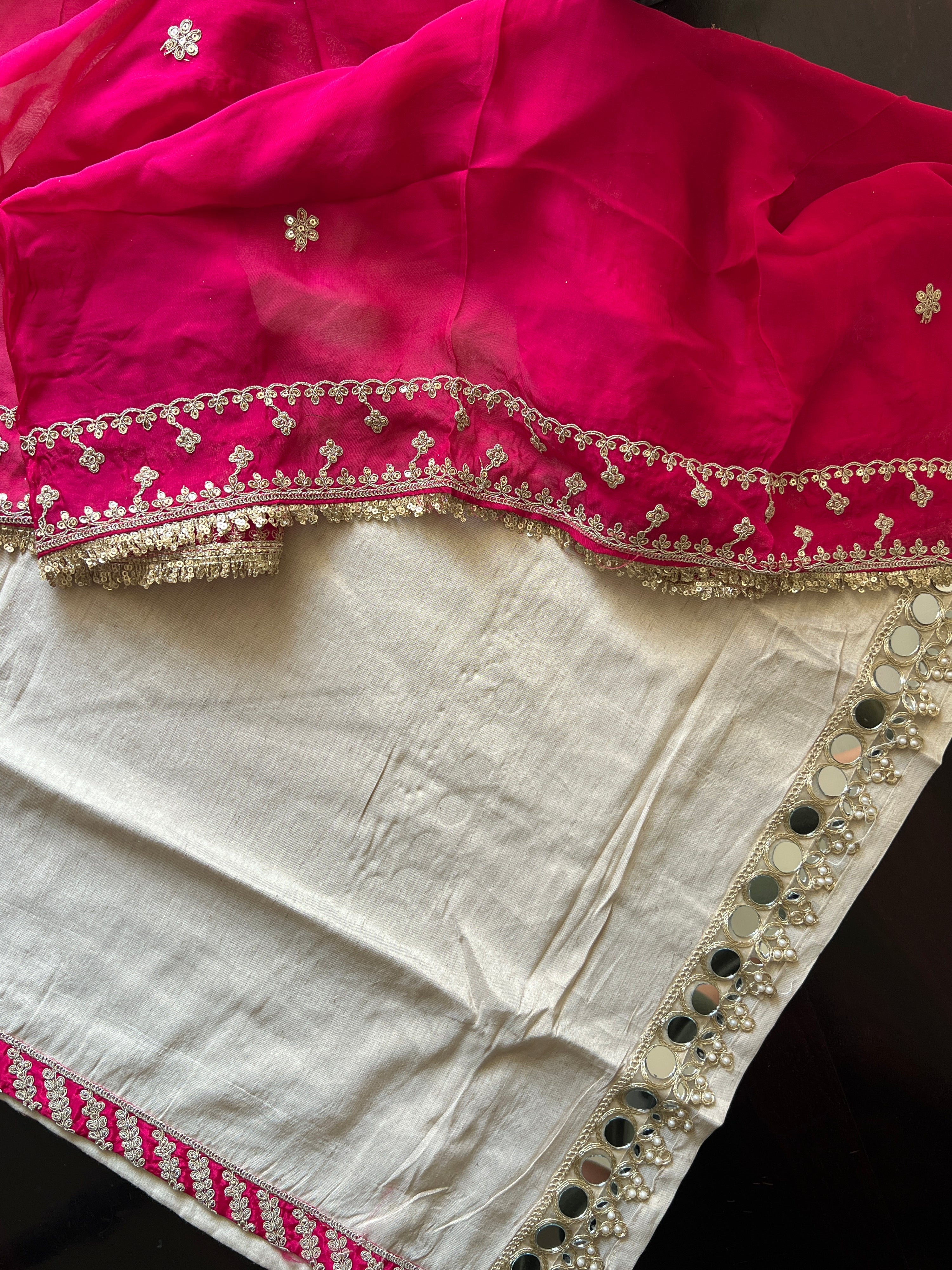 Pranjal Silk Festive HandEmbroidered Pant Set