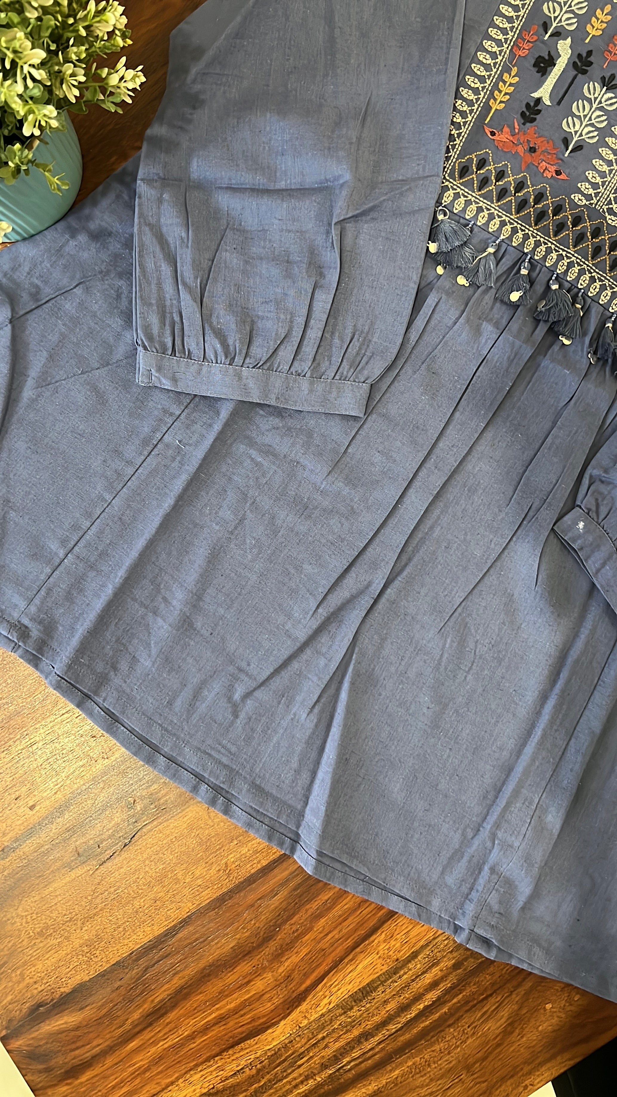 Krisha Cotton Embroidered Short Top