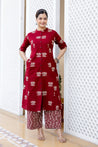 Cotton Lotus Summerish A-line Coord Set - The Jaipur Studio