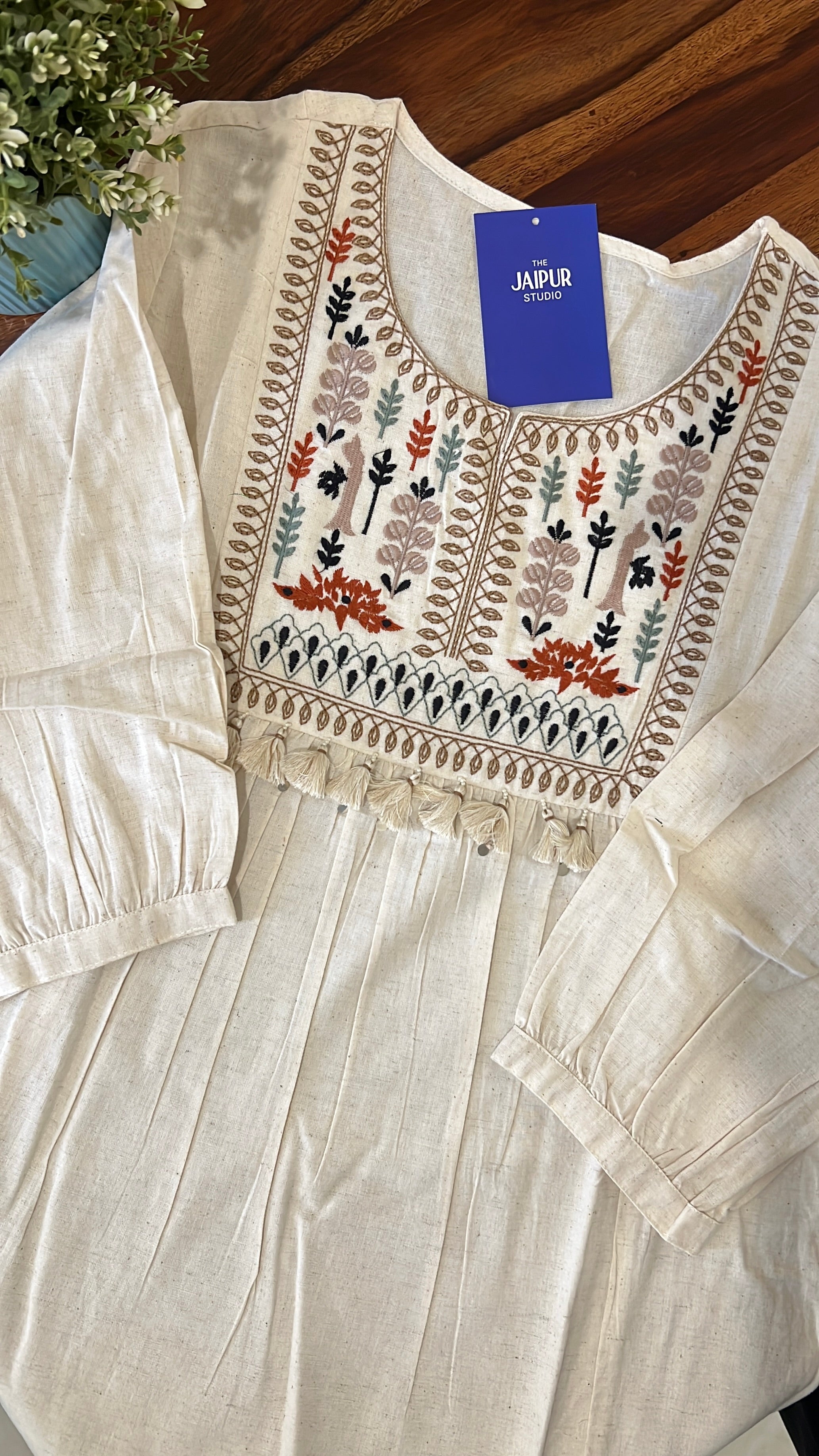 Krisha Cotton Embroidered Short Top