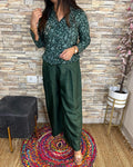 Eliva Muslin Embroidered Shirt Coord Set