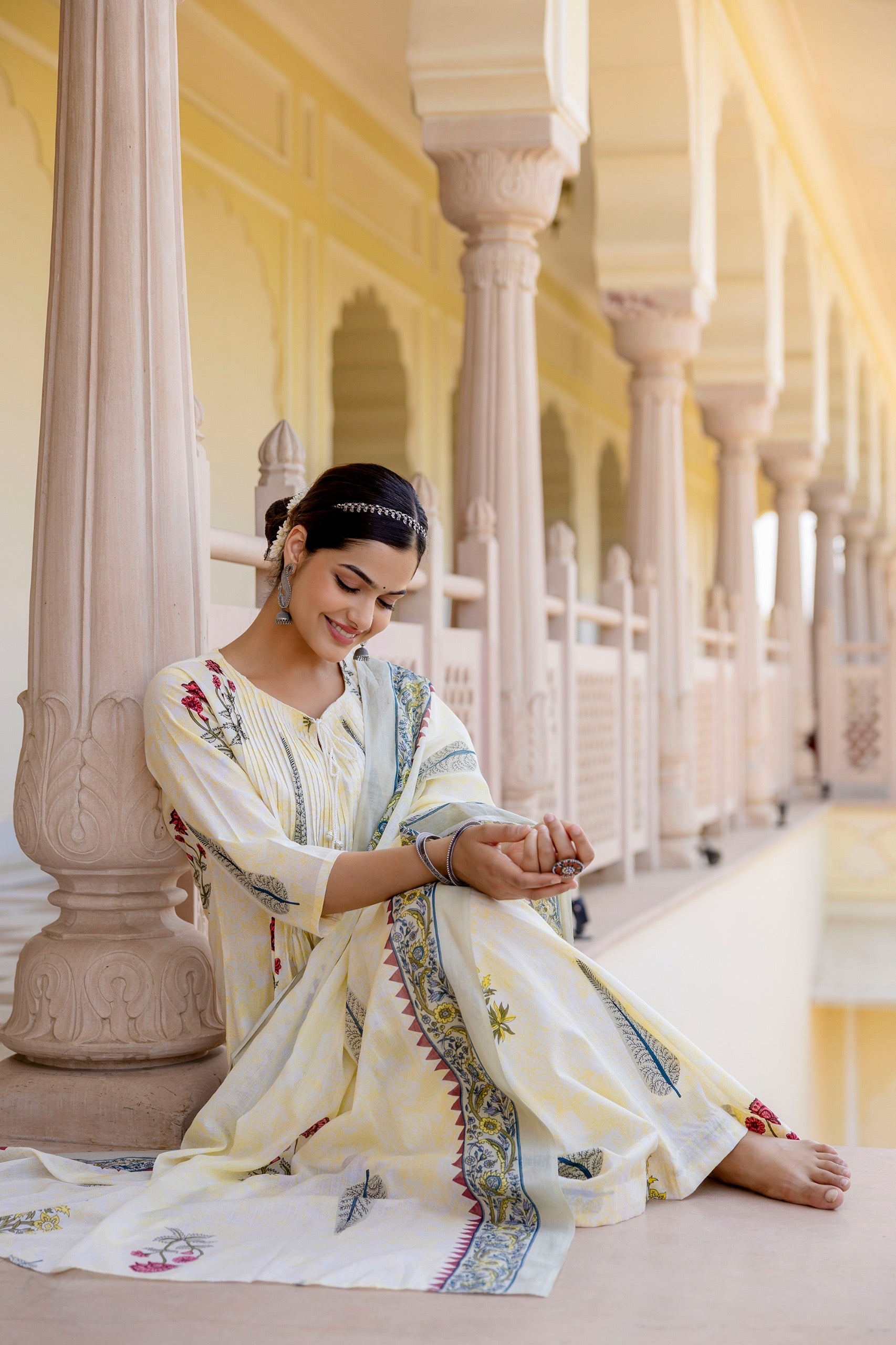 Sumira Handblock Premium Cotton Pant Set