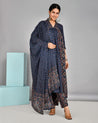 Cotton Jaipuri Alia cut pant set with ajrakh print - The Jaipur Studio