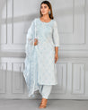 Jeeva Embroidered Cotton Afgani Set - The Jaipur Studio