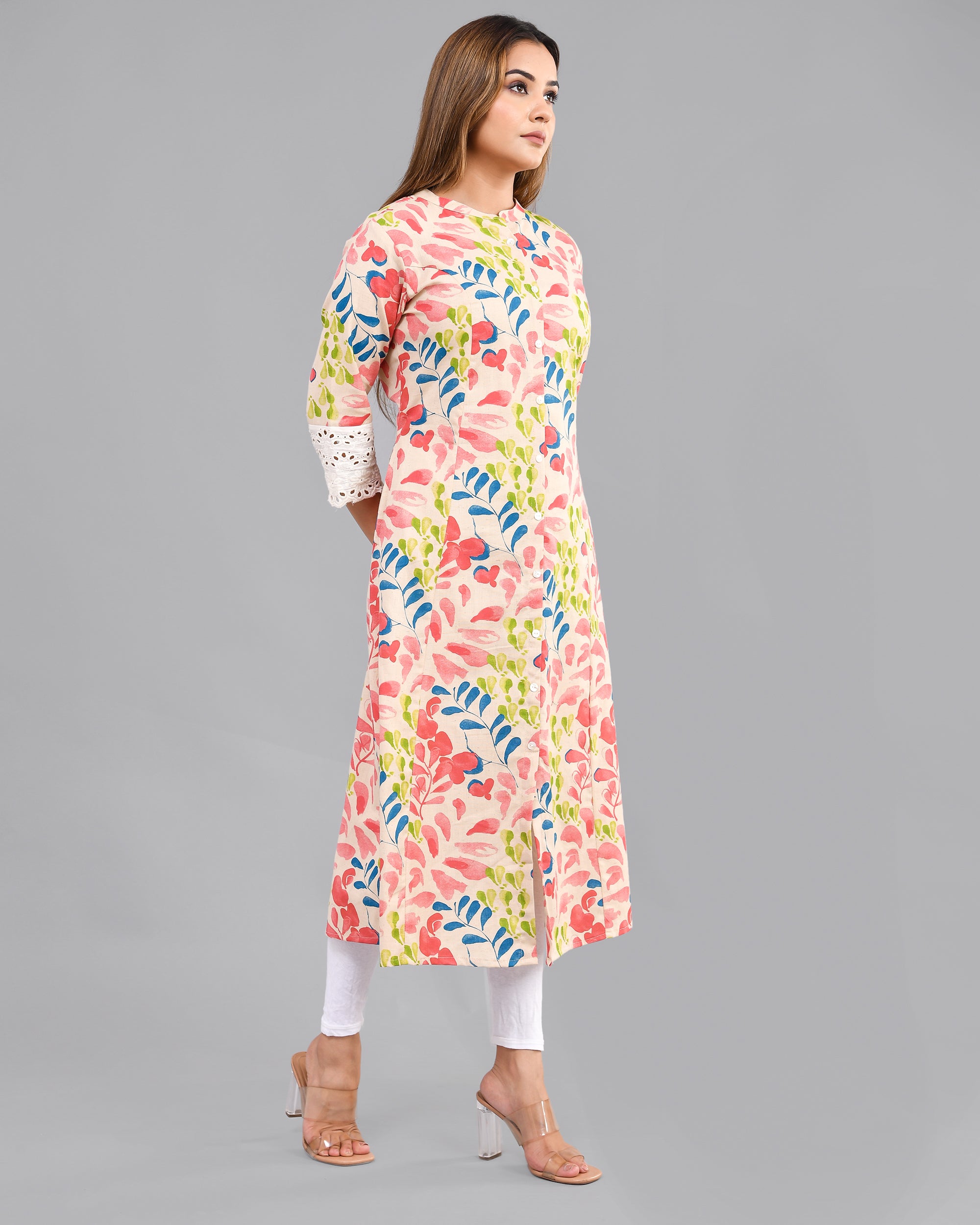 Cotton Casual A-line Straight Kurta