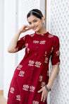 Cotton Lotus Summerish A-line Coord Set - The Jaipur Studio