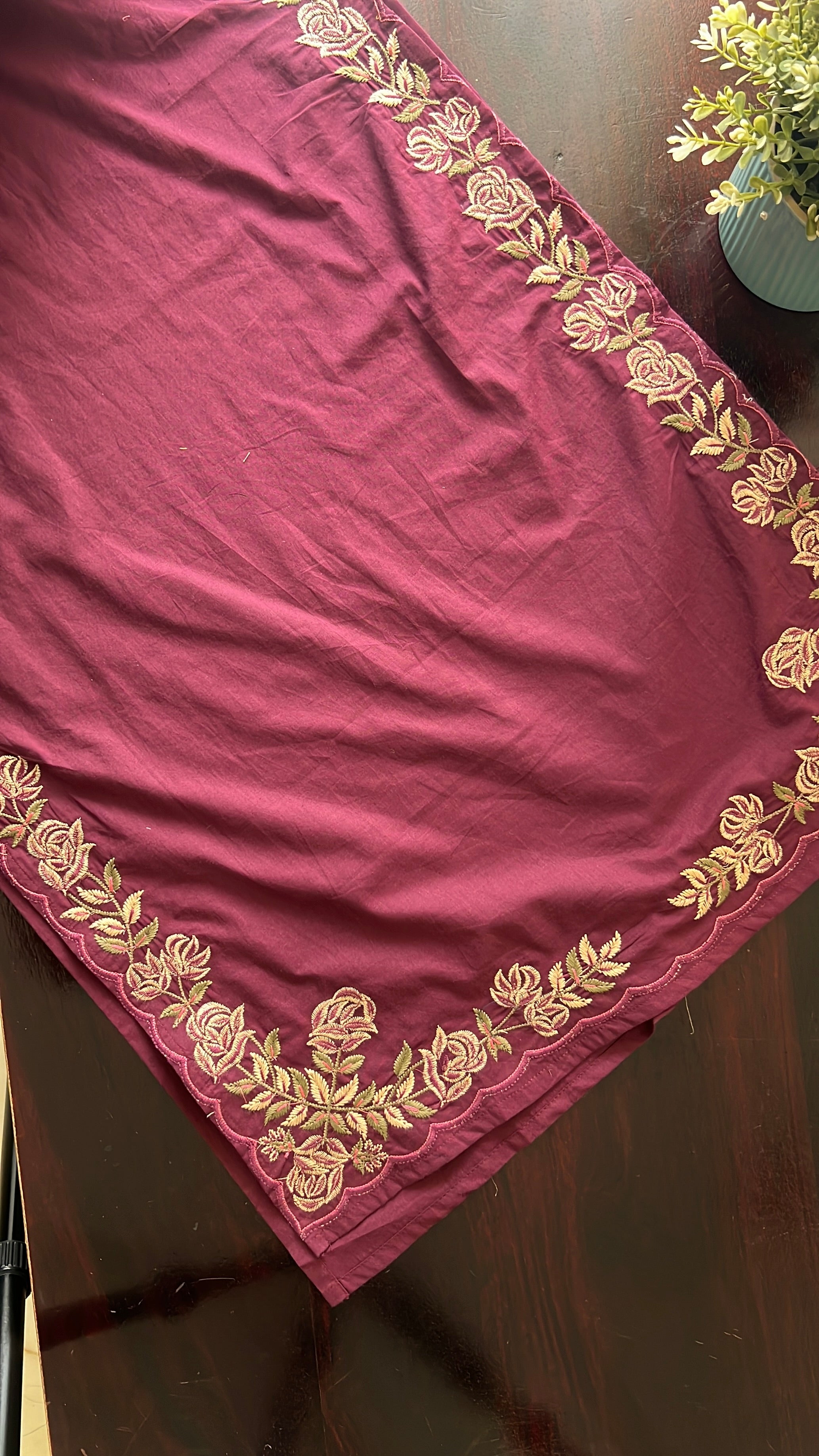 Gargi Premium Cotton Embroidered Pant set