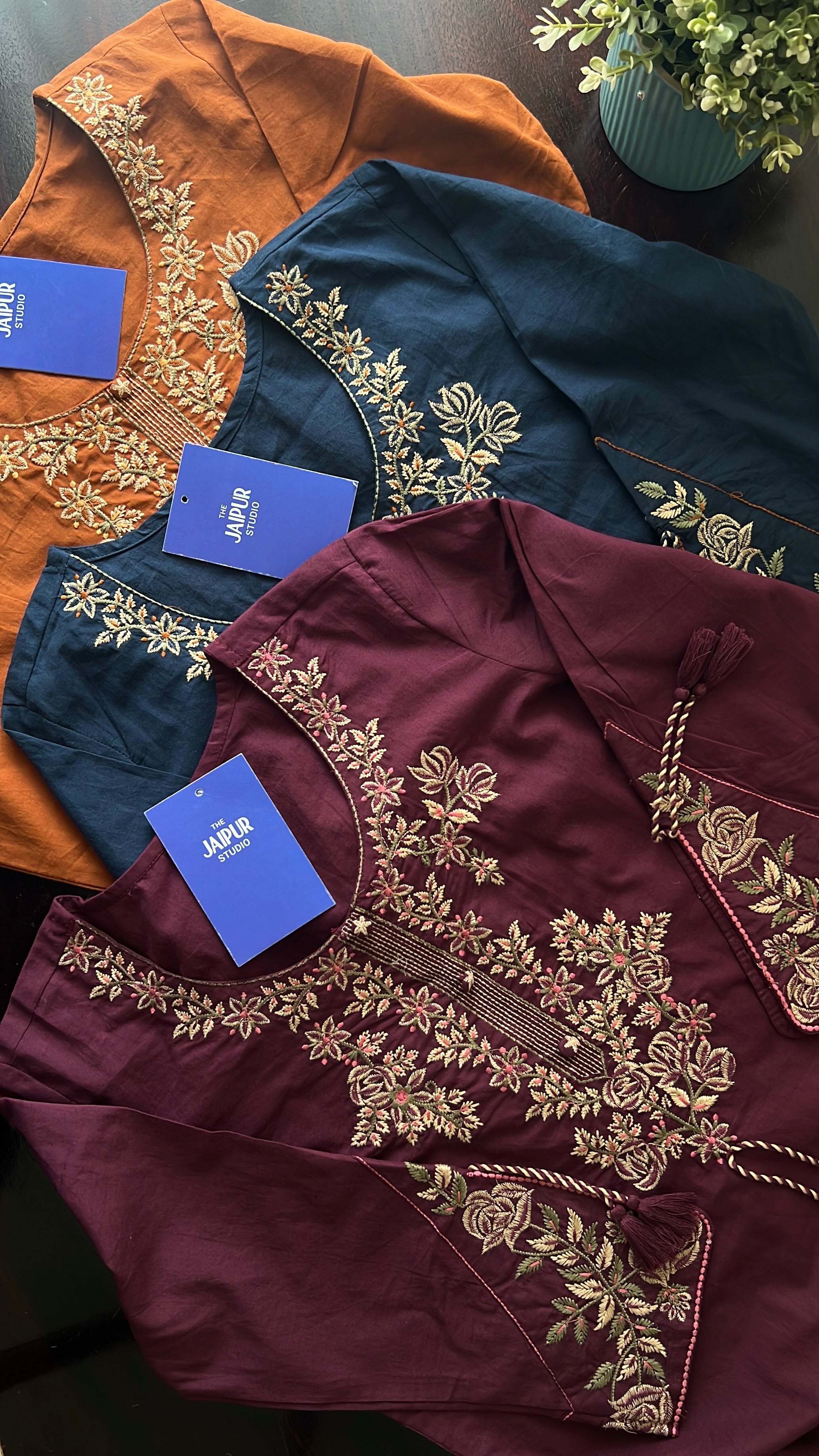 Gargi Premium Cotton Embroidered Pant set