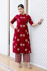 Cotton Lotus Summerish A-line Coord Set - The Jaipur Studio