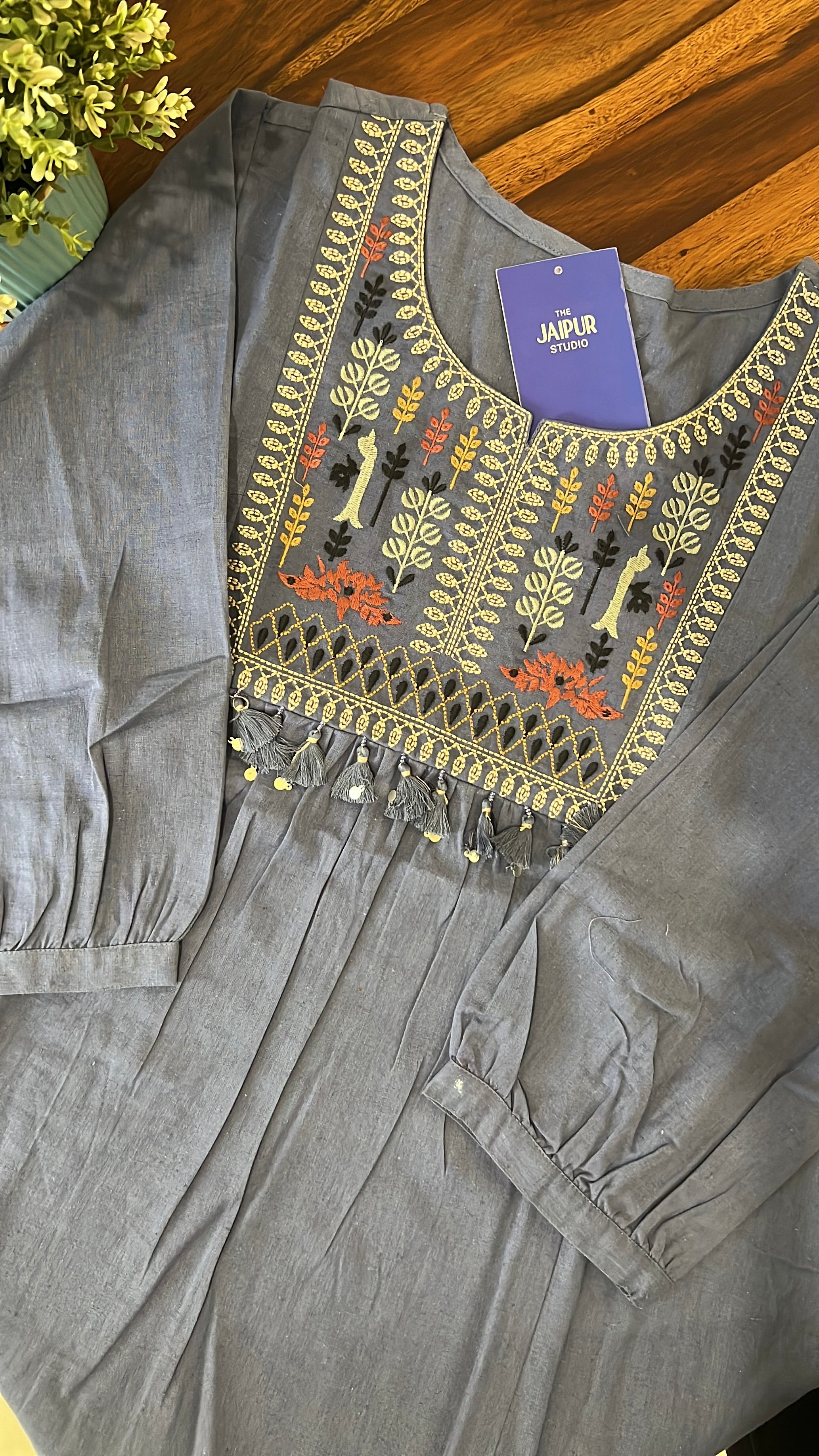 Krisha Cotton Embroidered Short Top