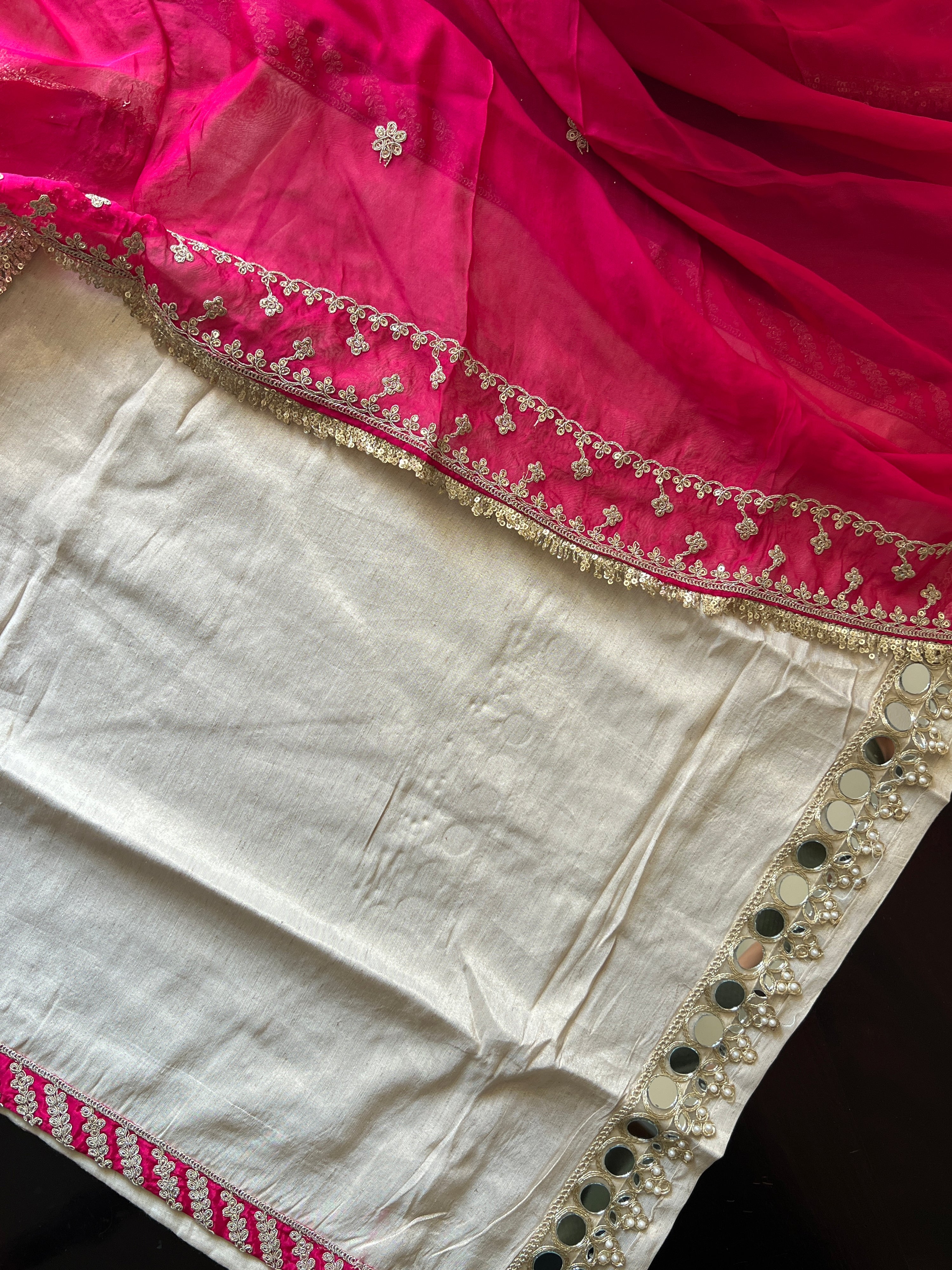 Pranjal Silk Festive HandEmbroidered Pant Set