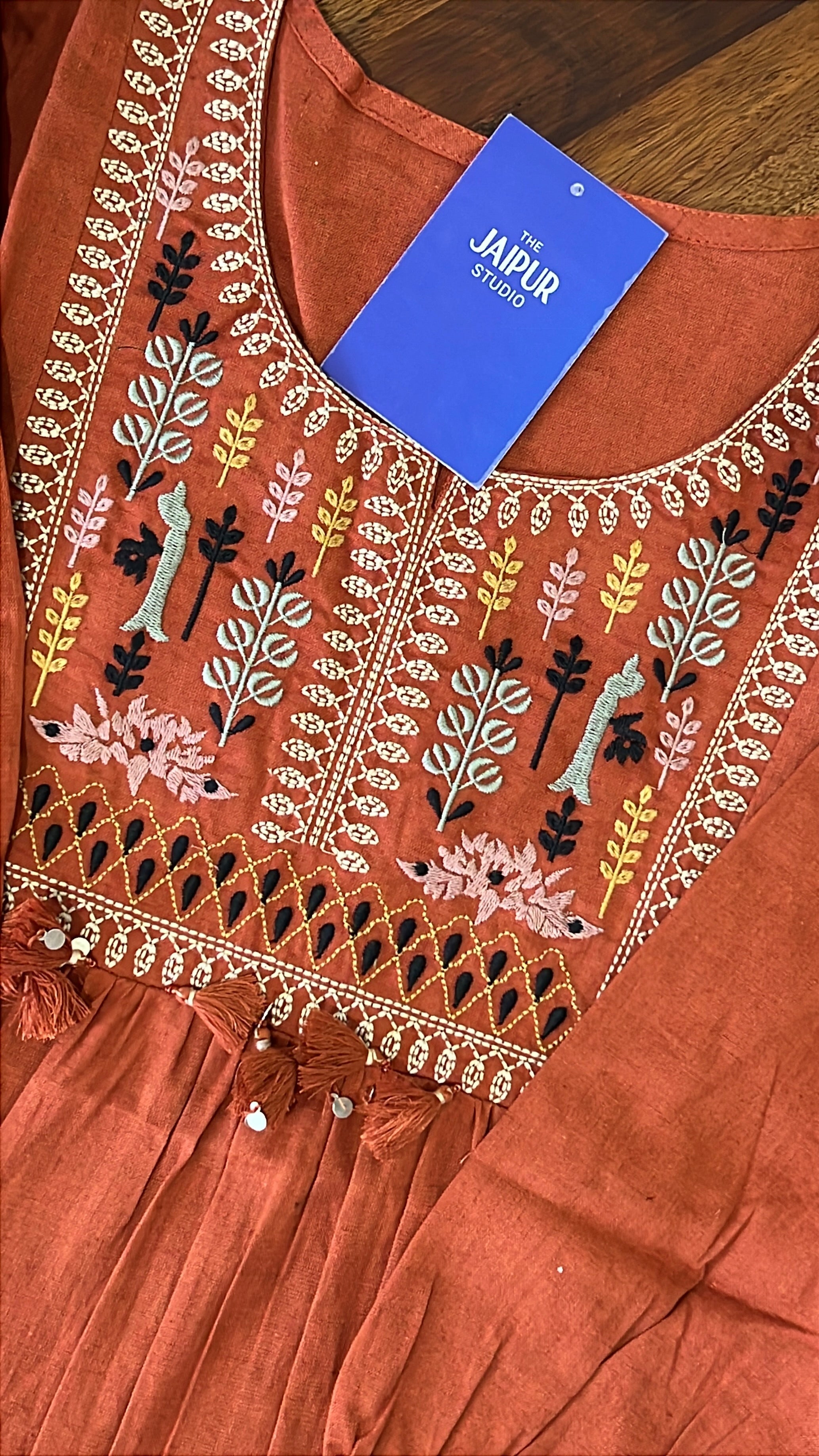 Krisha Cotton Embroidered Short Top
