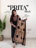 Prita Cotton Embroidered Straight Dupatta Set
