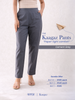 All-Day Cotton Straight Pant for Women-Cement Grey
