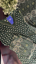 Divisha Ajrakh Cotton HandEmbroidered Dupatta set