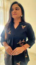 Kashi Cotton Embroidered Short Top
