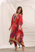 Adani Crepe Ikkat Embroidered Coord set