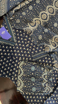 Divisha Ajrakh Cotton HandEmbroidered Dupatta set