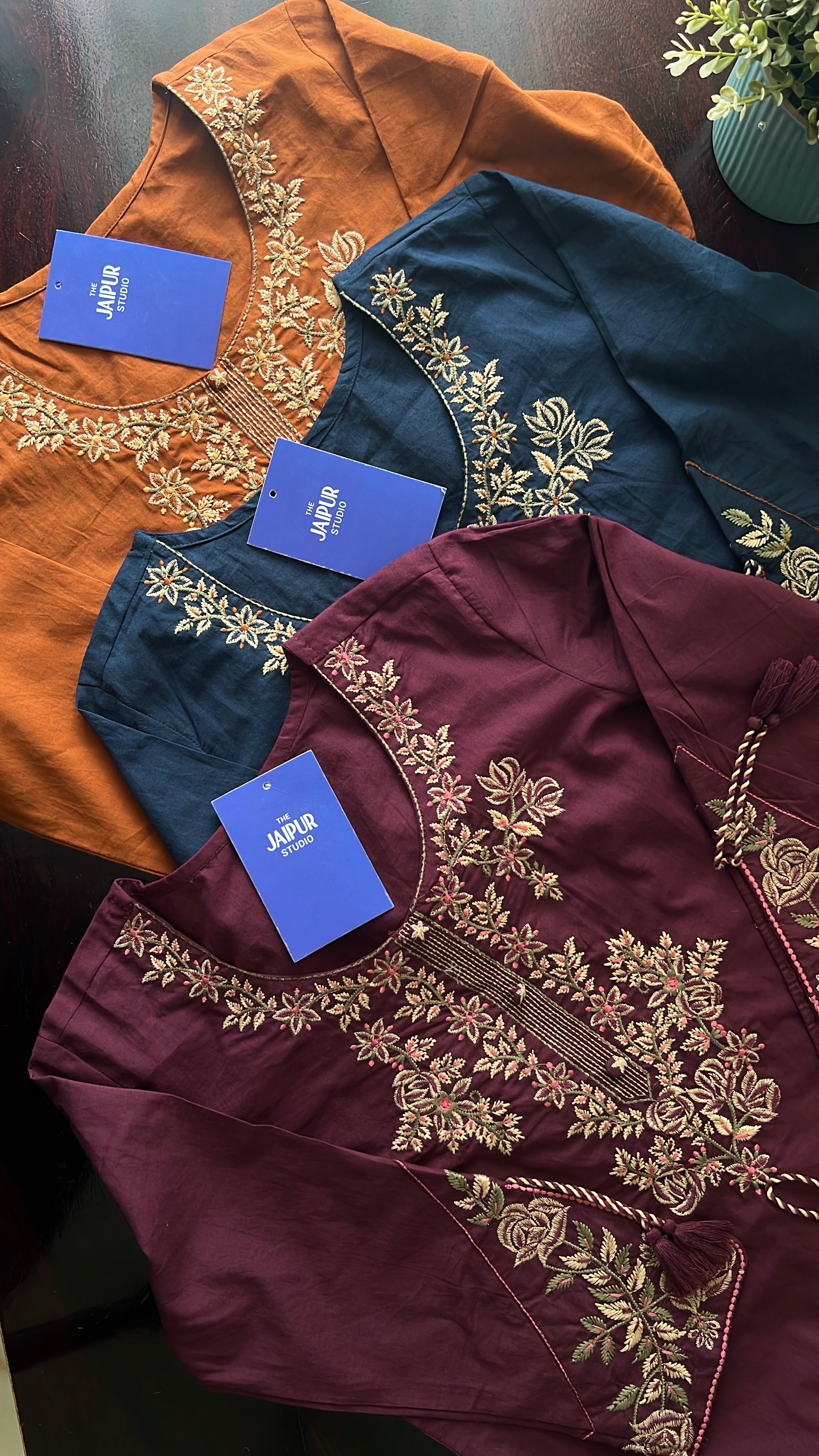 Gargi Premium Cotton Embroidered Pant set