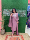 Meher Cotton Embroidered Pant set - The Jaipur Studio