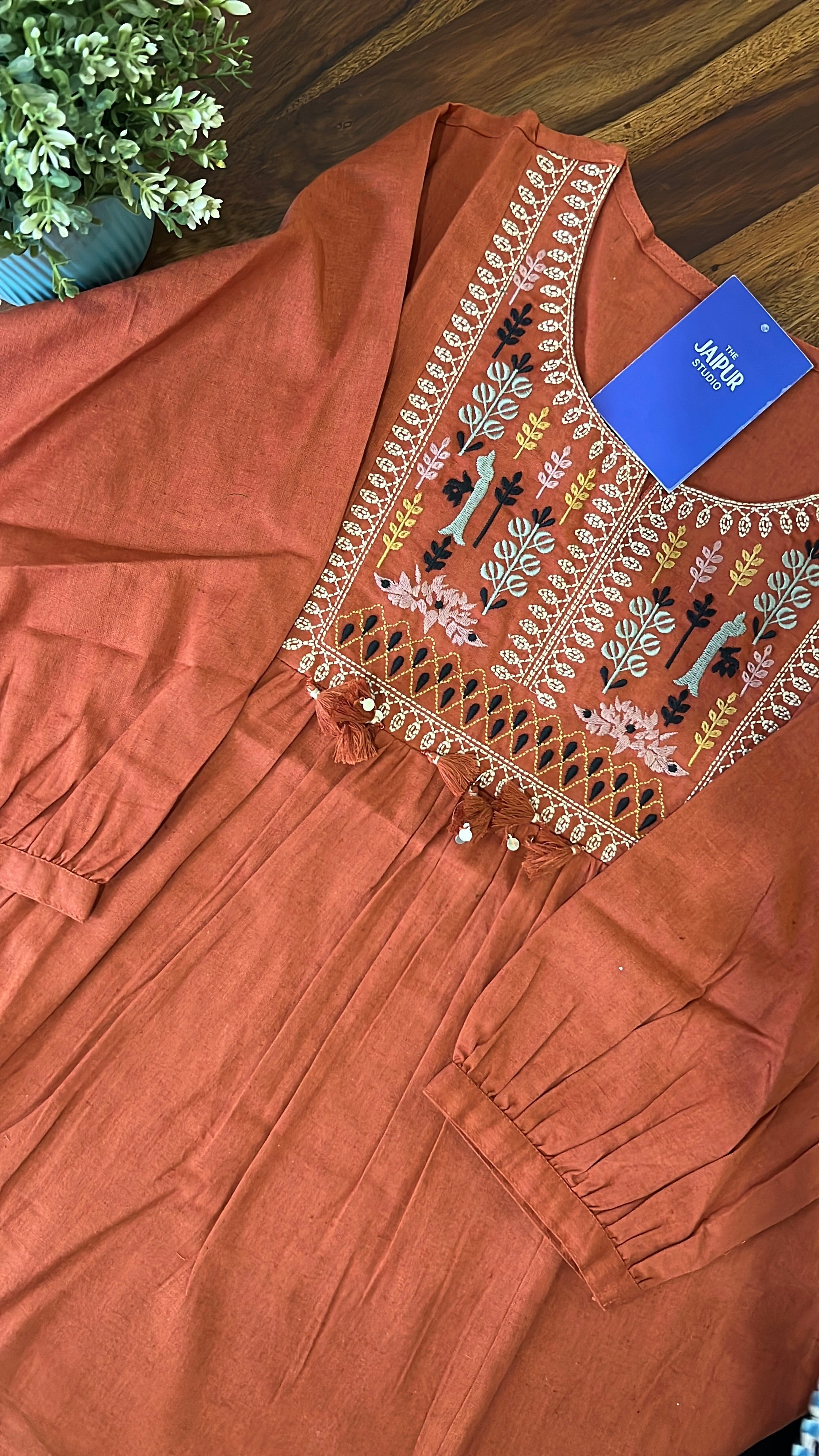 Krisha Cotton Embroidered Short Top