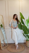 Asma Cotton Embroidered A-line Pant Set - The Jaipur Studio