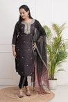 Black Muslin Kurta with Lining along with stylish Pant - The Jaipur Studio