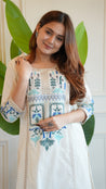 Asma Cotton Embroidered A-line Pant Set - The Jaipur Studio