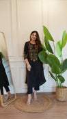 Asma Cotton Embroidered A-line Pant Set - The Jaipur Studio