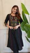 Asma Cotton Embroidered A-line Pant Set - The Jaipur Studio