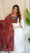 Niharika Cotton Patch Detailed Pant set - The Jaipur Studio