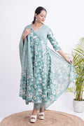 Jaipuri Cotton Angrakha Pant Set
