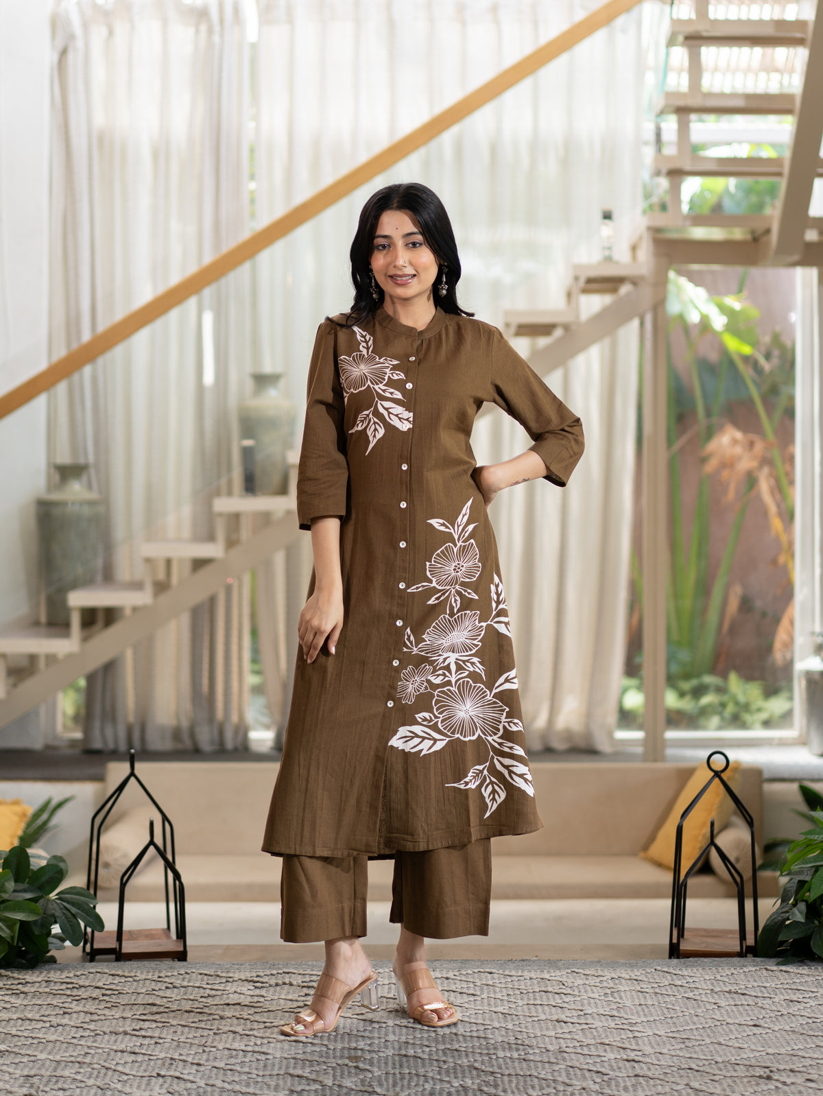 Mehreen Cotton A-line Plazo Set