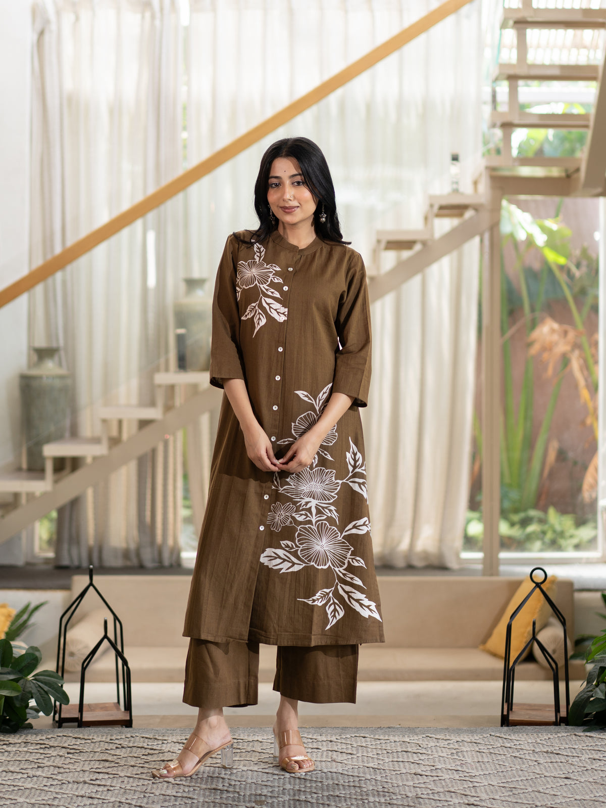 Mehreen Cotton A-line Plazo Set