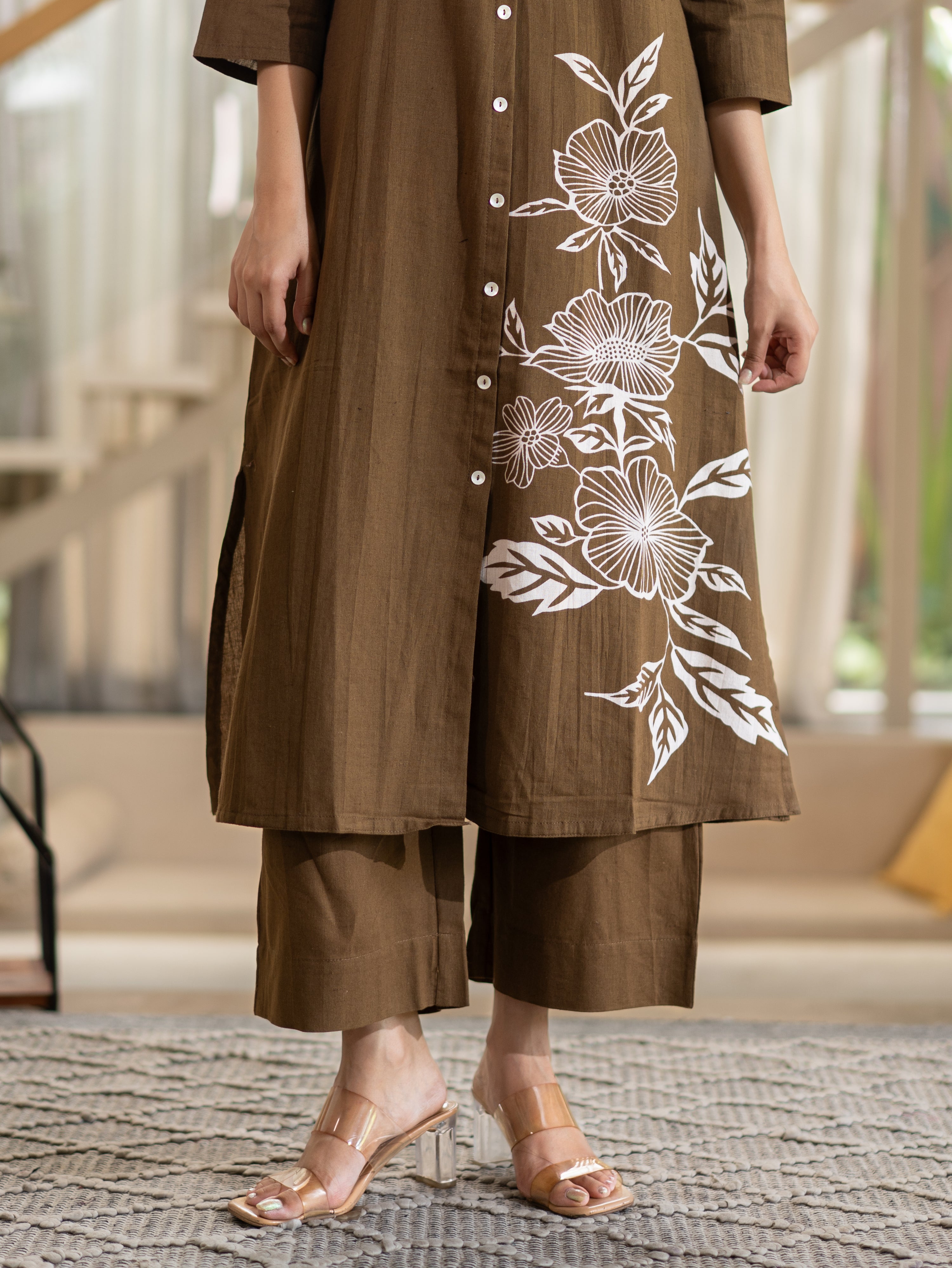 Mehreen Cotton A-line Plazo Set