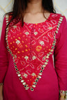 Saafi Cotton Mirror Deatailed Pant Set - The Jaipur Studio
