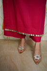 Saafi Cotton Mirror Deatailed Pant Set - The Jaipur Studio