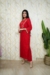 Saafi Cotton Mirror Deatailed Pant Set - The Jaipur Studio