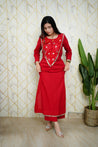 Saafi Cotton Mirror Deatailed Pant Set - The Jaipur Studio