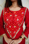 Saafi Cotton Mirror Deatailed Pant Set - The Jaipur Studio