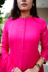 Sahaj Georgette HandEmbroidered Anarkali Set - The Jaipur Studio