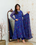 Falguni Bandhani Chiffon Anarkali Set