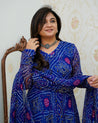 Falguni Bandhani Chiffon Anarkali Set - The Jaipur Studio