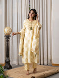Netra Yellow Premium Mul Cotton Dupatta Set