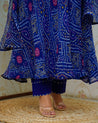 Falguni Bandhani Chiffon Anarkali Set - The Jaipur Studio