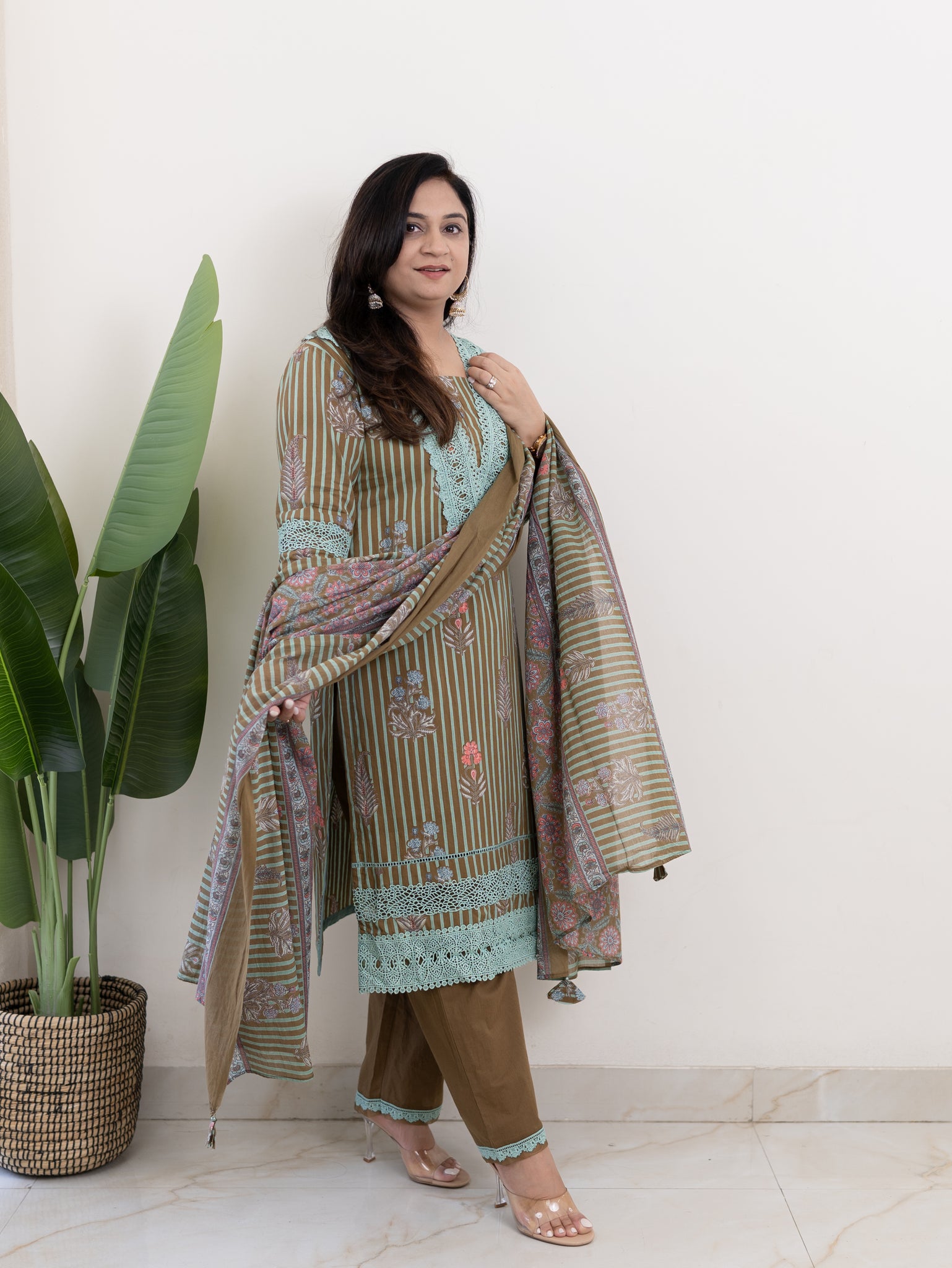 Day 6 Green Navratri outfit