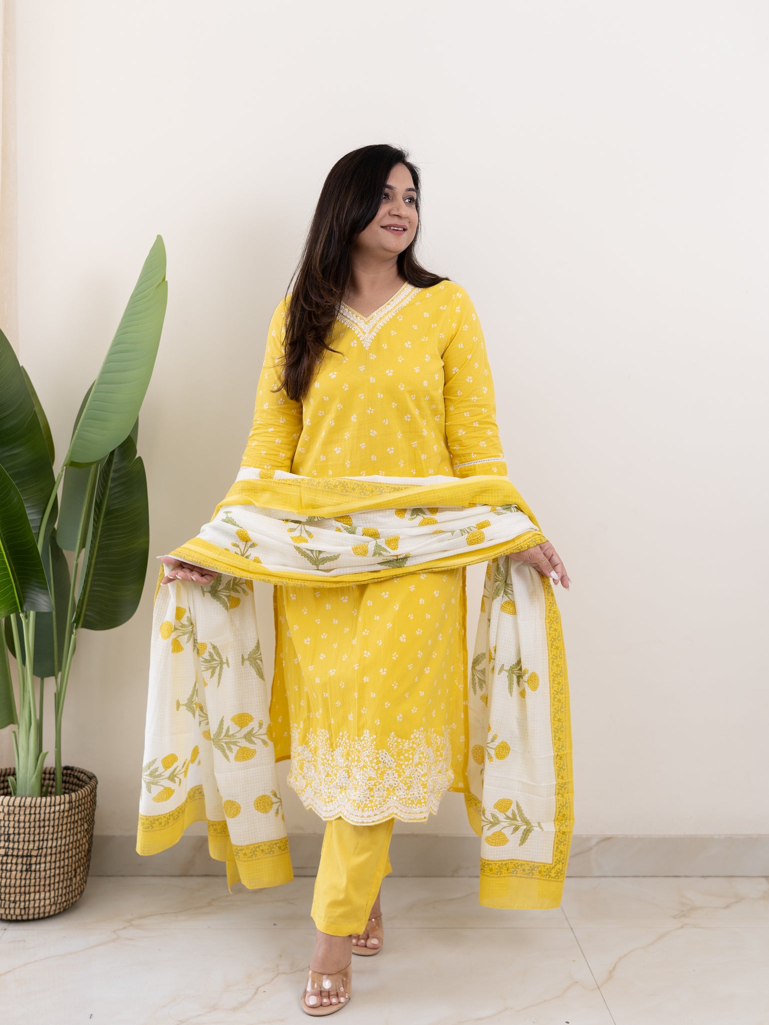 Yellow Anarkali Sets for a Classic Krishna Look