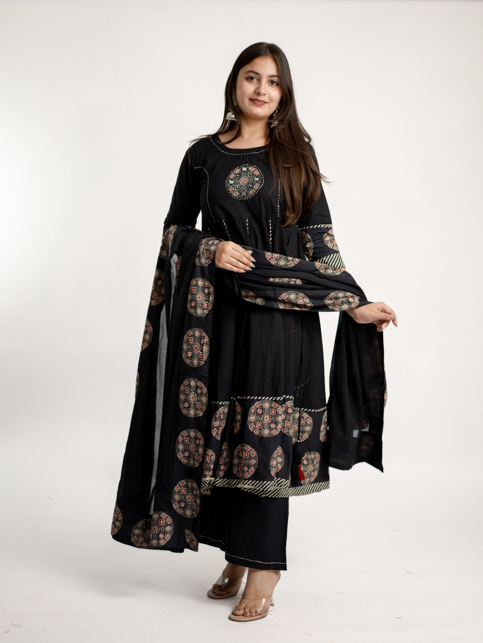 Ajrakh Print Kurta Set
